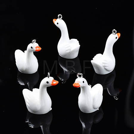 Opaque Resin Pendants X-RESI-S356-067-1