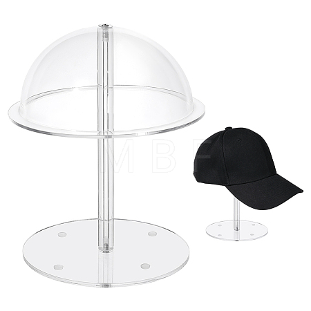 Acrylic Hat Display Stands ODIS-WH0086-211-1