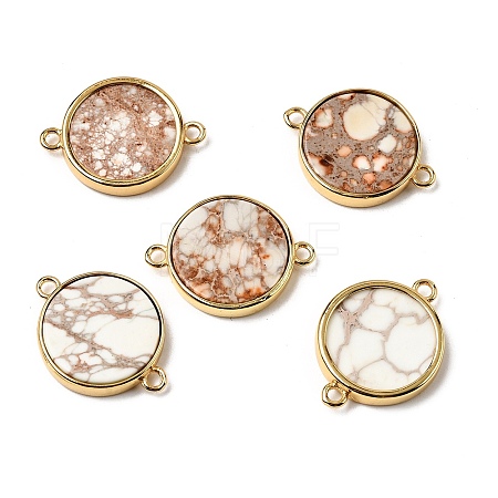 Natural Imperial Jasper Connector Charms G-A294-03A-G-1