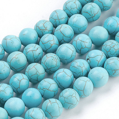Synthetic Turquoise Beads Strands TURQ-S192-10mm-2-1