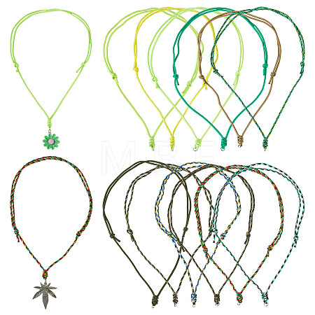 12Pcs Polyester & Spandex Cord Necklaces Making AJEW-TAC00069-1