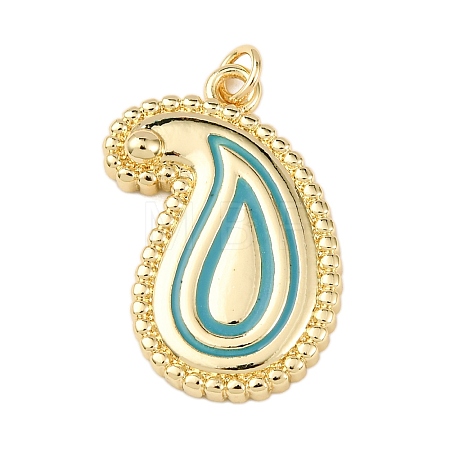 Brass Enamel Pendants KK-K408-43A-02-1
