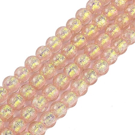 Handmade Foil Lampwork Beads Strands FOIL-K003-06A-04-1