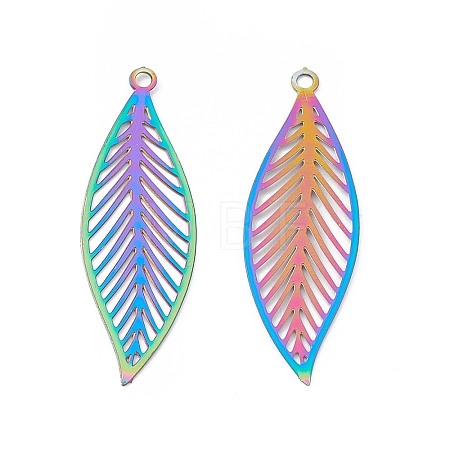 201 Stainless Steel Pendants X-STAS-B038-05MC-1