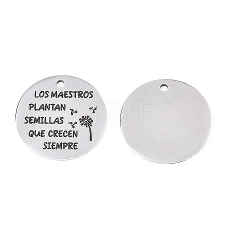 Non-Tarnish 201 Stainless Steel Pendants LS-STAS-T064-38P-31-1