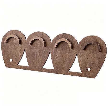 1 Set 1-Tier Wood Jewelry Display Stands ODIS-SC0001-14A-1