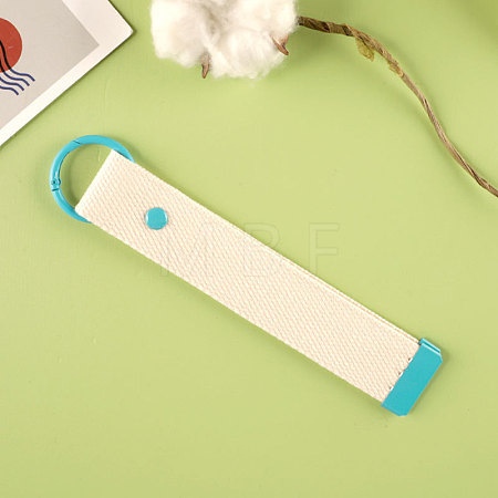Alloy Polyester Keychains KEYC-WH20005-33I-1