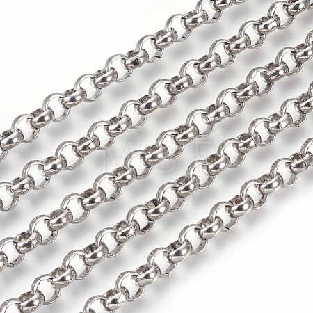Tarnish Resistant 304 Stainless Steel Rolo Chains CHS-L017-18C-1