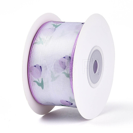 Single Face Printed Polyester Satin Ribbon SRIB-T009-05B-1