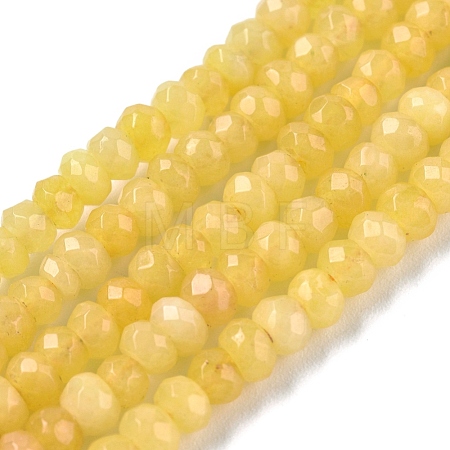 Dyed Natural Malaysia Jade Rondelle Beads Strands G-E316-2x4mm-47-1