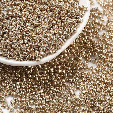Electroplate Glass Seed Beads X-SEED-Q003-1-1