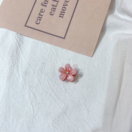 Plastic Flower Claw Hair Clips PW-WGF255D-03-1