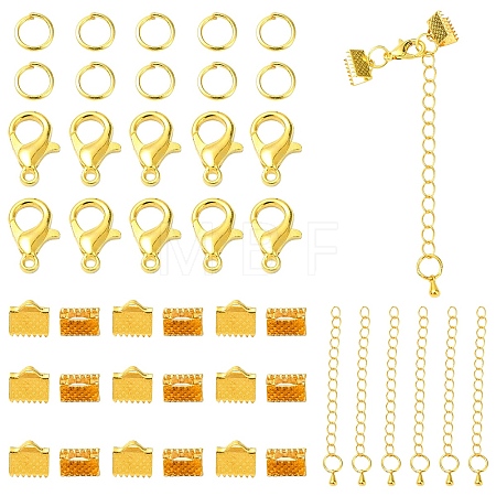 50 Pieces DIY Ribbon Ends Making Kits DIY-YW0001-99B-G-1