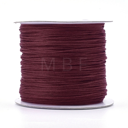 Nylon Braided Cord for Woven Jewelry Making Macrame Craft NWIR-D055-0.6mm-16-1