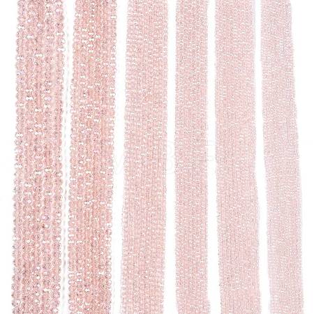 Electroplate Glass Beads Strands EGLA-A034-T3mm-B12-1