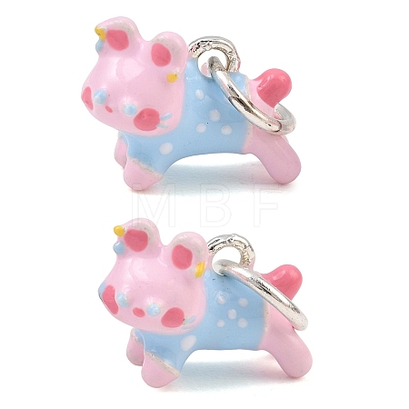 Alloy with Enamel Charms AL-CBA1FD3-06S-02-1