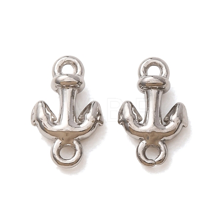 304 Stainless Steel Connector Charms STAS-N124-61P-1