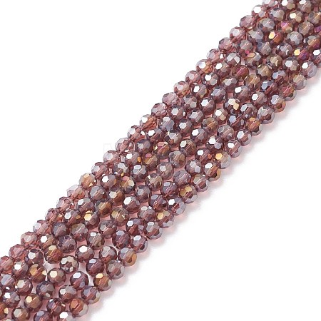 Electroplate Glass Beads Strands EGLA-D021-81-1