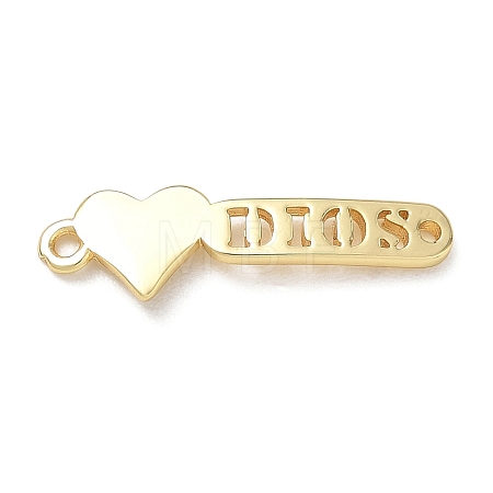 Brass Connector Charms KK-CBAE532-01M-G-1