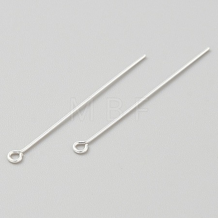 925 Sterling Silver Eye Pins STER-WH0019-25C-05-1