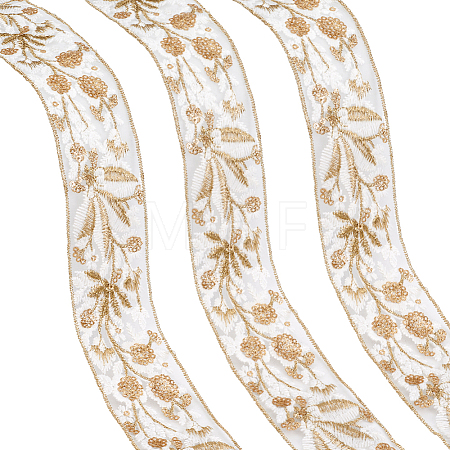5Yards Polyester Lace Ribbon OCOR-ME0001-89B-1
