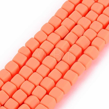 Handmade Polymer Clay Beads Strands X-CLAY-T020-09G-1