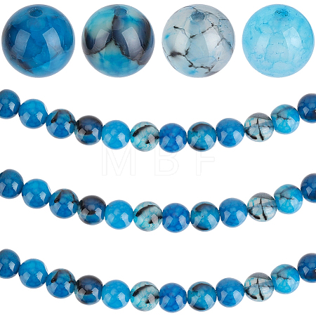 100Pcs Dyed Natural Dragon Veins Agate Beads G-PA0002-39A-1