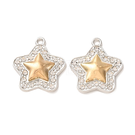 Alloy Rhinestone Pendants RB-CBAA987-04B-1