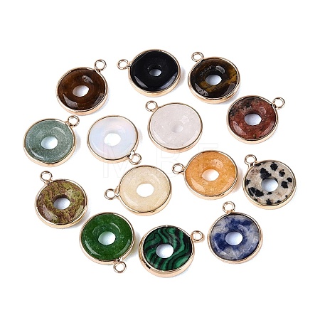 Natural & Synthetic Mixed Stone Pendants G-N371-17G-1