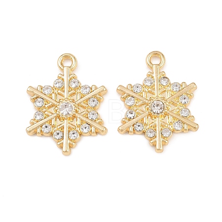 Christmas Alloy Rhinestone Pendants FIND-B059-06G-02-1