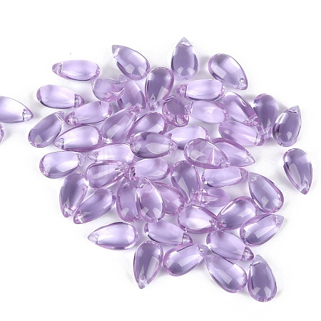 5Pcs Transparent Glass Beads X-GLAA-PW0001-25T-1