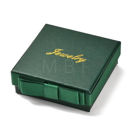 Square & Word Jewelry Cardboard Jewelry Boxes CBOX-C015-01C-02-1