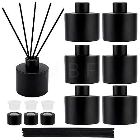 6Pcs Glass Aromatherapy Refillable Bottles AJEW-PH0010-06-1