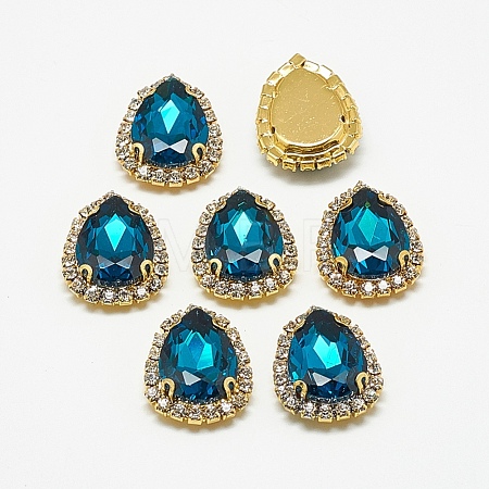 Sew on Rhinestone RGLA-T122-10x14-14G-1
