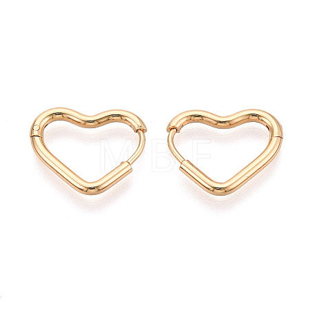 304 Stainless Steel Hoop Earrings STAS-T074-28G-1