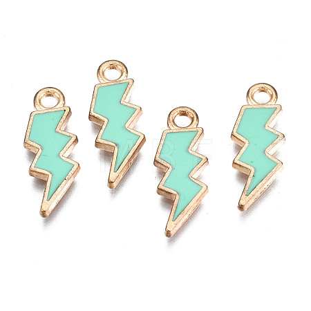 Alloy Enamel Pendants ENAM-N054-025K-1