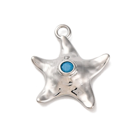 Summer Beach Dyed Synthetic Turquoise Pendants KK-U042-15P-1