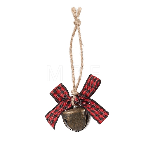 Iron Bell Pendant Decoration HJEW-JM02248-01-1