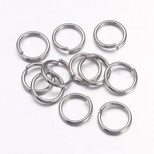 Tarnish Resistant 304 Stainless Steel Open Jump Rings STAS-E066-07-5mm-1