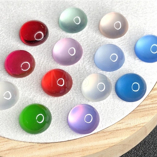 Resin Imitation Cat Eye Cabochons PW-WGE0E82-02-1