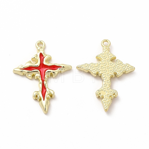 Rack Plating Alloy Enamel Pendants FIND-G051-07LG-02-1