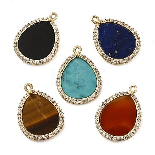 Natural Mixed Gemstone Pendants G-E609-03G-1