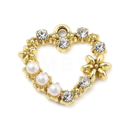 Alloy Rhinestone Pendants FIND-U026-06G-1