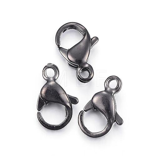 304 Stainless Steel Lobster Claw Clasps STAS-H353-G-02B-1