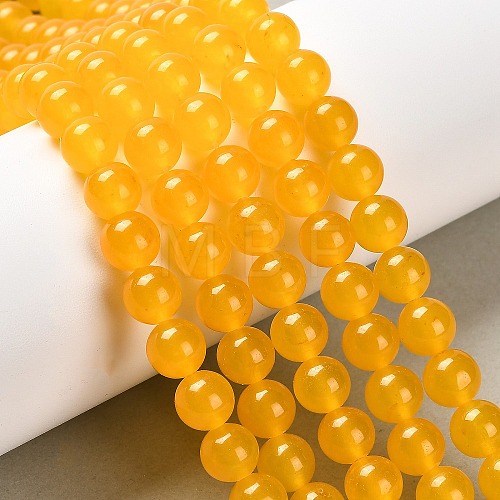 Natural & Dyed Malaysia Jade Bead Strands G-A146-8mm-A03-1