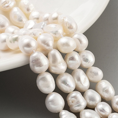 Natural Cultured Freshwater Pearl Beads Strands PEAR-P062-26D-1