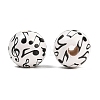 Printed Wooden Beads WOOD-T034-01A-2