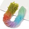 Transparent Painted Glass Beads Strands DGLA-A034-T1mm-A12-1