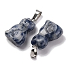 Natural Blue Spot Jasper Pendants G-B127-08P-02-3