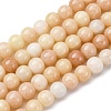 Ombre Effect Dyed Glass Beads Strands GLAA-T031-01O-07-1